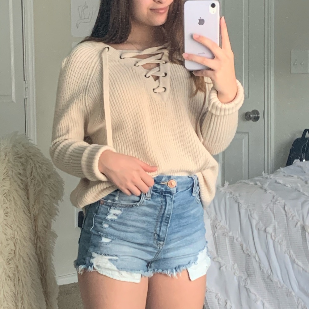 Cream Knit Sweater